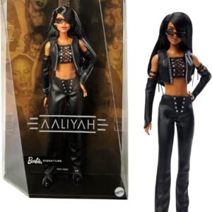 Barbie Signature Aaliyah Collection Doll in Black Faux Leather Outfit.jpg