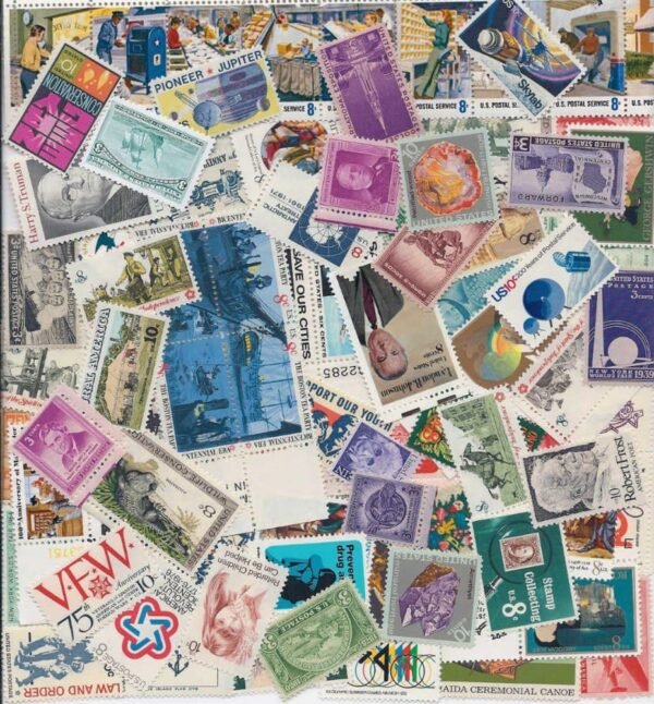 1000 Vintage Used USA Postage Stamps Off Paper Stamp United States.jpg