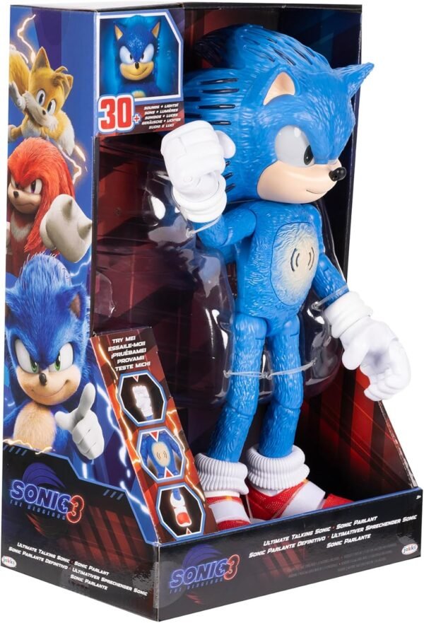 1741789452 Sonic The Hedgehog 3 Ultimate Talking Sonic 12 Inch Figure Features 30 Iconic and Humorous Phrases and Sounds from The Movies Light Up Eyes and Quills.jpg