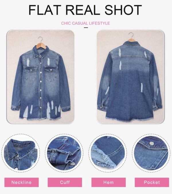 1742174651 Dokotoo Womens Oversized Denim Jacket Casual Long Sleeve Denim Shirts Distresse Jean Jacket 2025 Spring Outfits.jpg