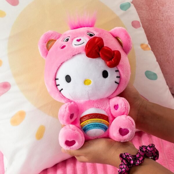 1742207050 Care Bears Hello Kitty Dressed As Cheer Bear 8 Fun Size Plush Soft Huggable Bestie – Good for Girls and Boys Employees Collectors Ages 4.jpg