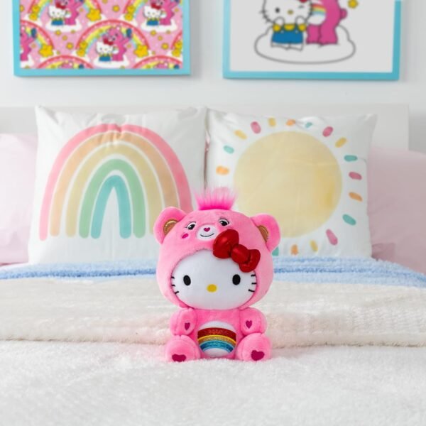 1742207051 Care Bears Hello Kitty Dressed As Cheer Bear 8 Fun Size Plush Soft Huggable Bestie – Good for Girls and Boys Employees Collectors Ages 4.jpg