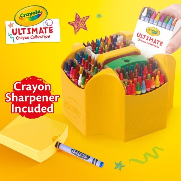 1742264653 Crayola Ultimate Crayon Box Collection 152ct Bulk Kids Crayon Caddy Classic Glitter Colors Coloring Book Supplies Gift for Kids.jpg