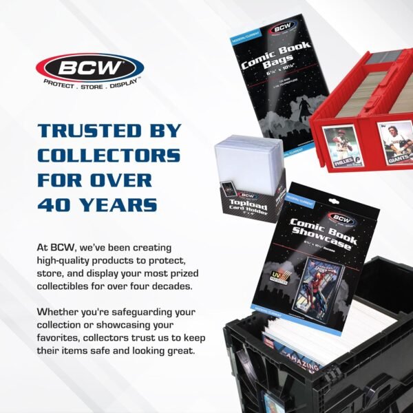 1742289854 BCW Collectible Card Bin 4 Pack Blue Holds 3200 Cards Each Includes 4 Dividers Per Bin Storage for Pokemon MTG Sports Cards.jpg