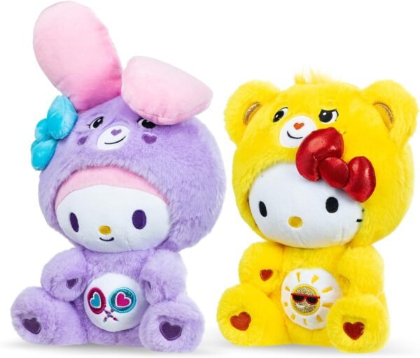 1742570652 Care Bears x Hello Kitty Plush 2 Pack Hello Kitty as Funshine Bear My Melody as Share Bear.jpg