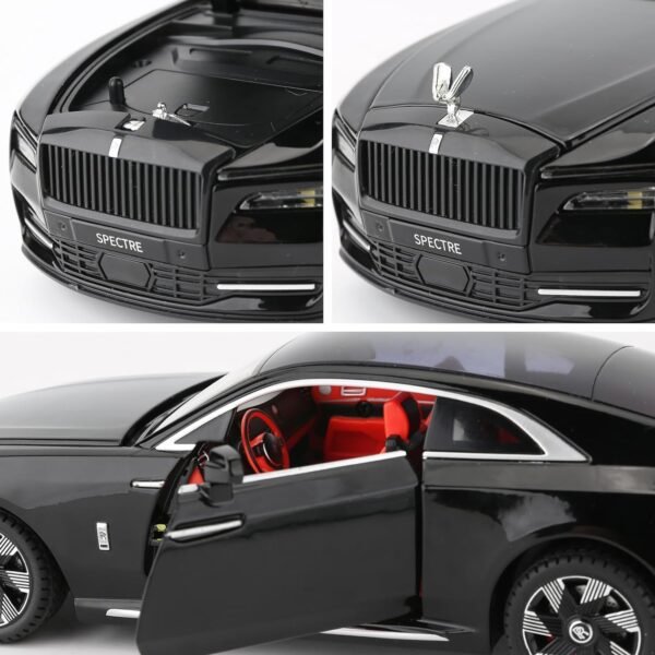 1742696659 BDTCTK Compatible for 124 Rolls Royce Spectre Model Car Diecast Collectible Pull Back Toy Car with Sound and Light for Adults Kids Boys Girls Gift Black.jpg