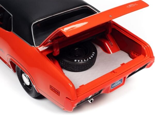 1742750651 1971 Plymouth GTX 4406 Hardtop Tor Red with Black Top Class of 1971 American Muscle 30th Anniversary 118 Diecast Model Car by Autoworld AMM1268.jpg