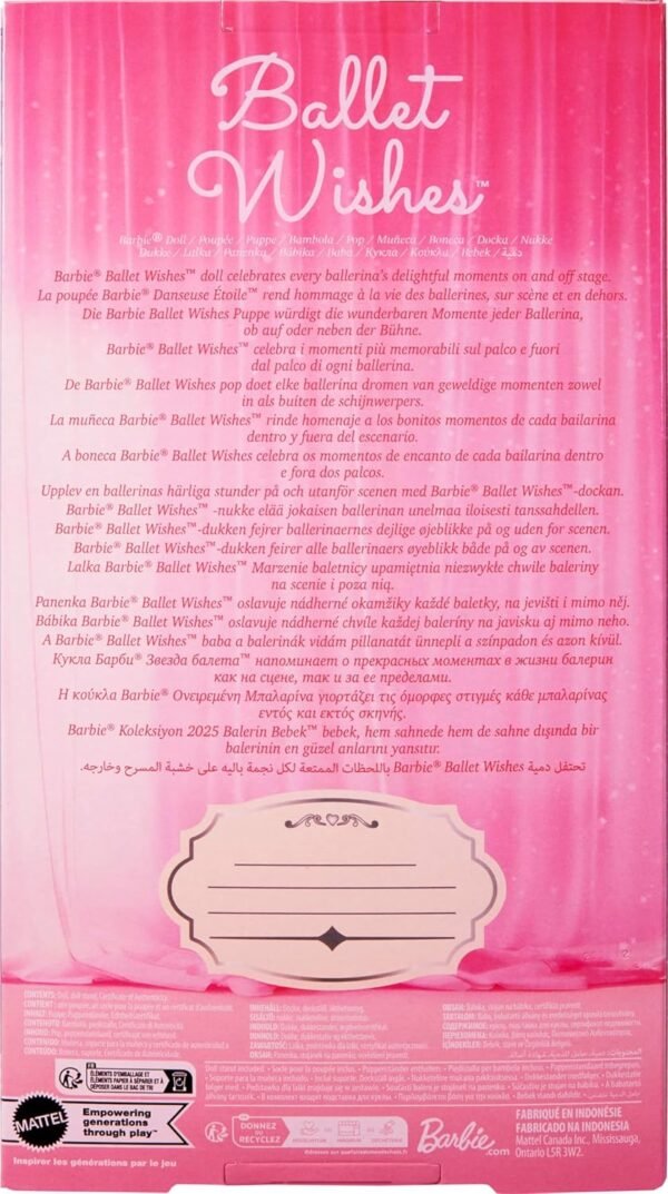 1742793851 Barbie Signature Ballet Wishes Doll Collectible Fashion Doll in Satiny Pink Tutu with Blonde Hair and Giftable Packaging.jpg