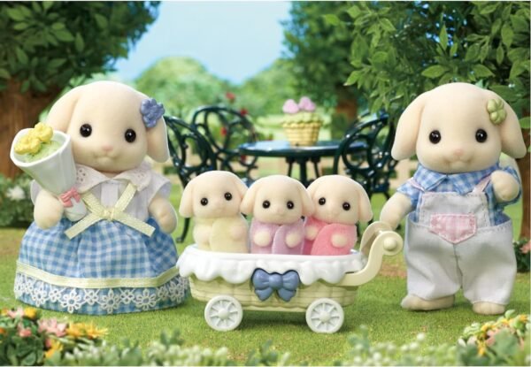 1742948689 Calico Critters Flora Rabbit Family Set of 5 Collectible Doll Figures for Children Ages 3.jpg