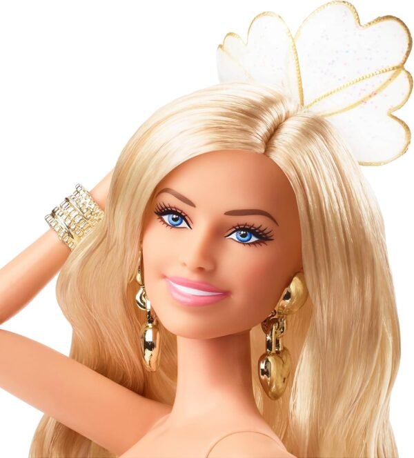 1743132257 Barbie Margot Robbie as in Gold Disco Jumpsuit The Movie Collectible Doll HPJ99.jpg