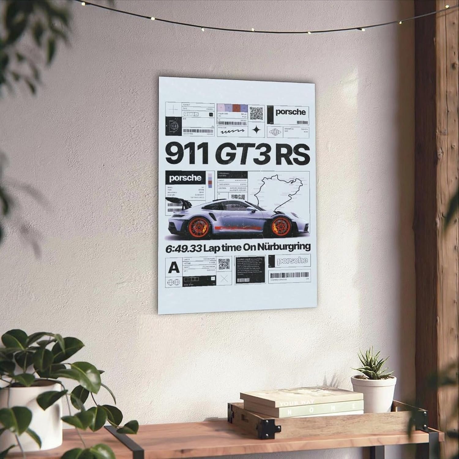1743164651 WJREGG Car Poster F1 911 GT3 Super Vintage Car Posters Racing Car Canvas Wall Art Prints For Boys Bedroom Office Decor Unframe style 16x24inch40x60cm.jpg