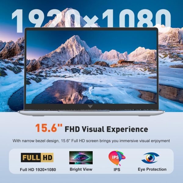 1743168250 Laptop 2025 Laptop with Intel Quad Core ProcessorUp to 3.6GHz 16GB DDR4 512GB SSD Laptop Computer Windows 11 Laptop 15.6 IPS 1080P Metal Shell USB3.2 Long Battery Life.jpg