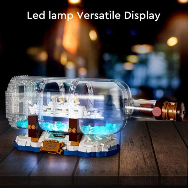 1743413052 Allupal Titanic Ship in a Bottle Creator Expert Building Kit Collectible Display Model Set Creative Gift Toy for Adults and Teens Age 14 1000 Pieces.jpg