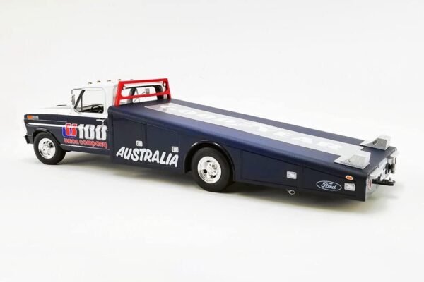 1970 Ford F 350 Ramp Truck U100 Allan Moffat Blue and White Acme A1801406 118 Scale Diecast Model Toy Car.jpg