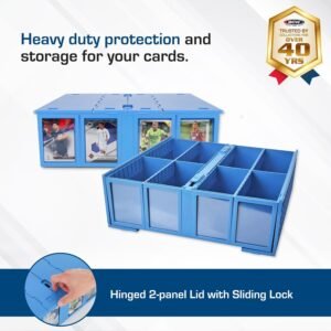 BCW Collectible Card Bin 4 Pack Blue Holds 3200 Cards.jpg