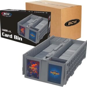BCW Collectible Card Bin – 6 Pack Gray Holds up.jpg