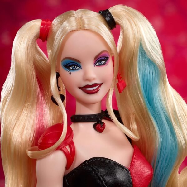 Barbie Signature Harley Quinn Collector Doll with Posable Body Iconic Outfit and Mallet Accessory DC Batman 85th Anniversary Collectible.jpg