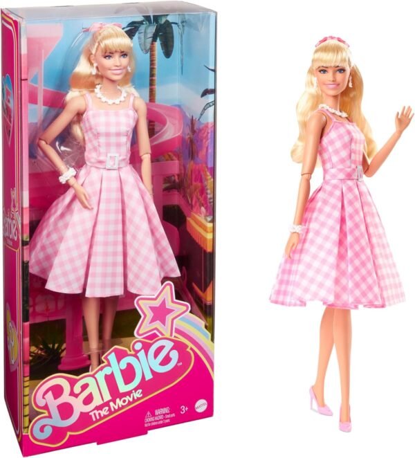 Barbie The Movie Doll Margot Robbie as Collectible Doll Wearing.jpg