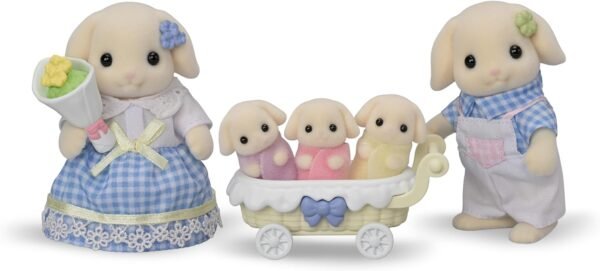 Calico Critters Flora Rabbit Family Set of 5 Collectible.jpg