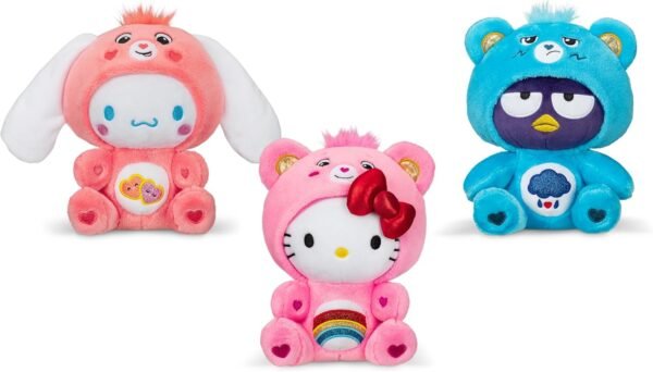 Care Bears Hello Kitty Dressed As Cheer Bear 8 Fun Size Plush Soft Huggable Bestie – Good for Girls and Boys Employees Collectors Ages 4.jpg