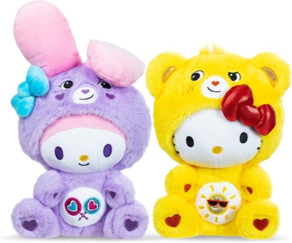 Care Bears x Hello Kitty Plush 2 Pack Hello Kitty as Funshine Bear My Melody as Share Bear.jpg