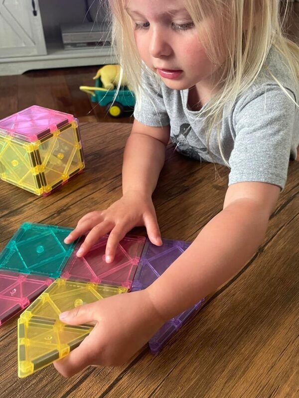 CreateOn Crayola Magnetic Tiles Building Set for Kids Magnetic Building Toys for Kids STEM Travel Easter Gift for Boys and Girls Ages 3 14 Piece Set Pastel.jpg