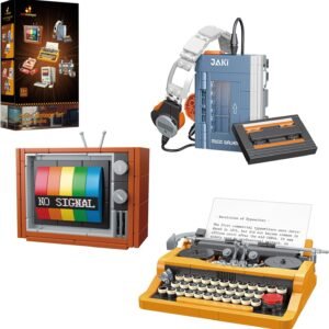 JMBricklayer Typewriter Walkman Television Building Toys 20131 Collectible Vintage Display.jpg