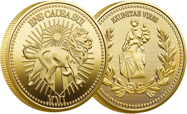 John Wick CoinContinental Gold Coin Continental Hotel Coin Exquisite Movie Props Collectible Coins Gold 4 Piece Set.jpg