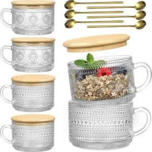 LANDNEOO 6 Pack 14oz Vintage Glass Coffee Mugs with Bamboo.jpg