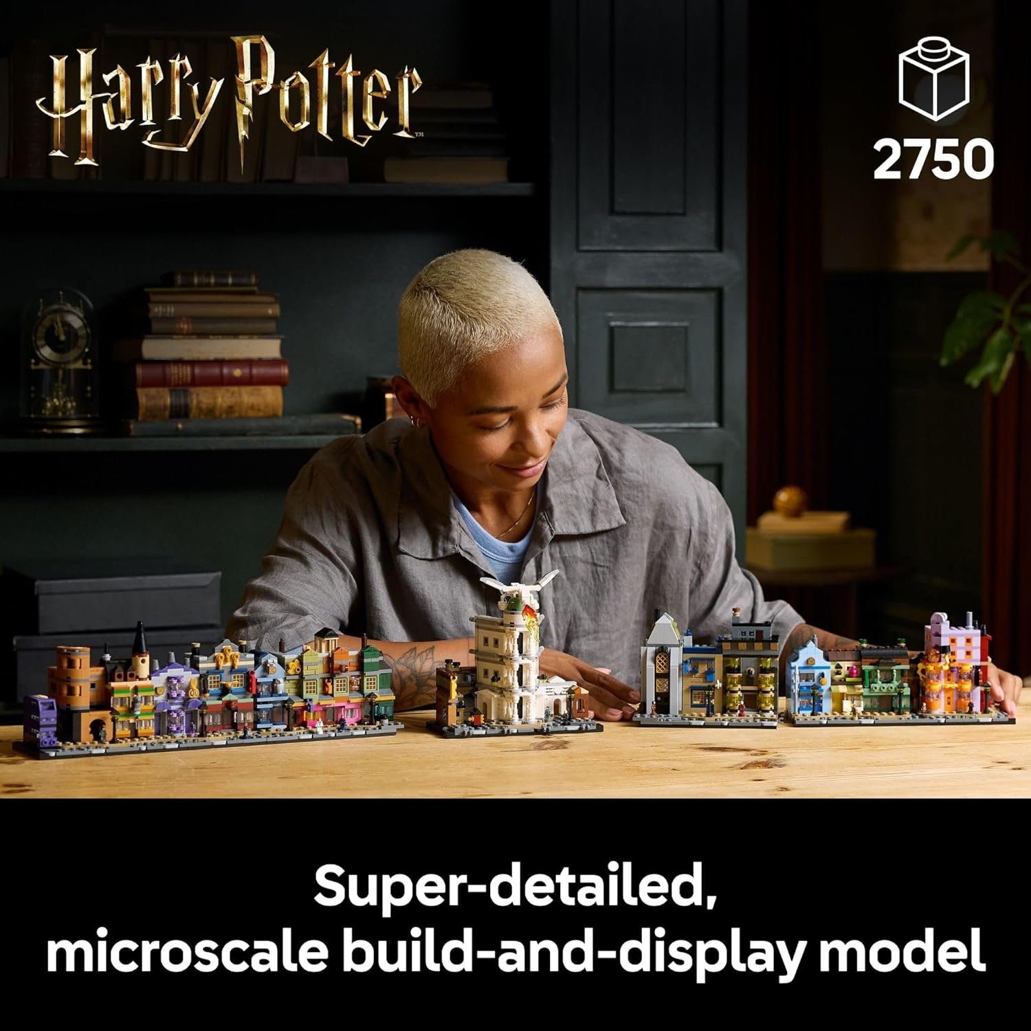 LEGO Harry Potter Diagon Alley Wizarding Shops Building Set for Adults Collectible Kit for Harry Potter Fans with 12 Microfigures Gift Idea for Men Women Fans 76444.jpg
