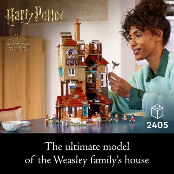 LEGO Harry Potter The Burrow Building Sets for Adults Collectible Harry Potter Weasley House Kits with 10 Minifigures Gifts for Men and Women Fans 76437.jpg