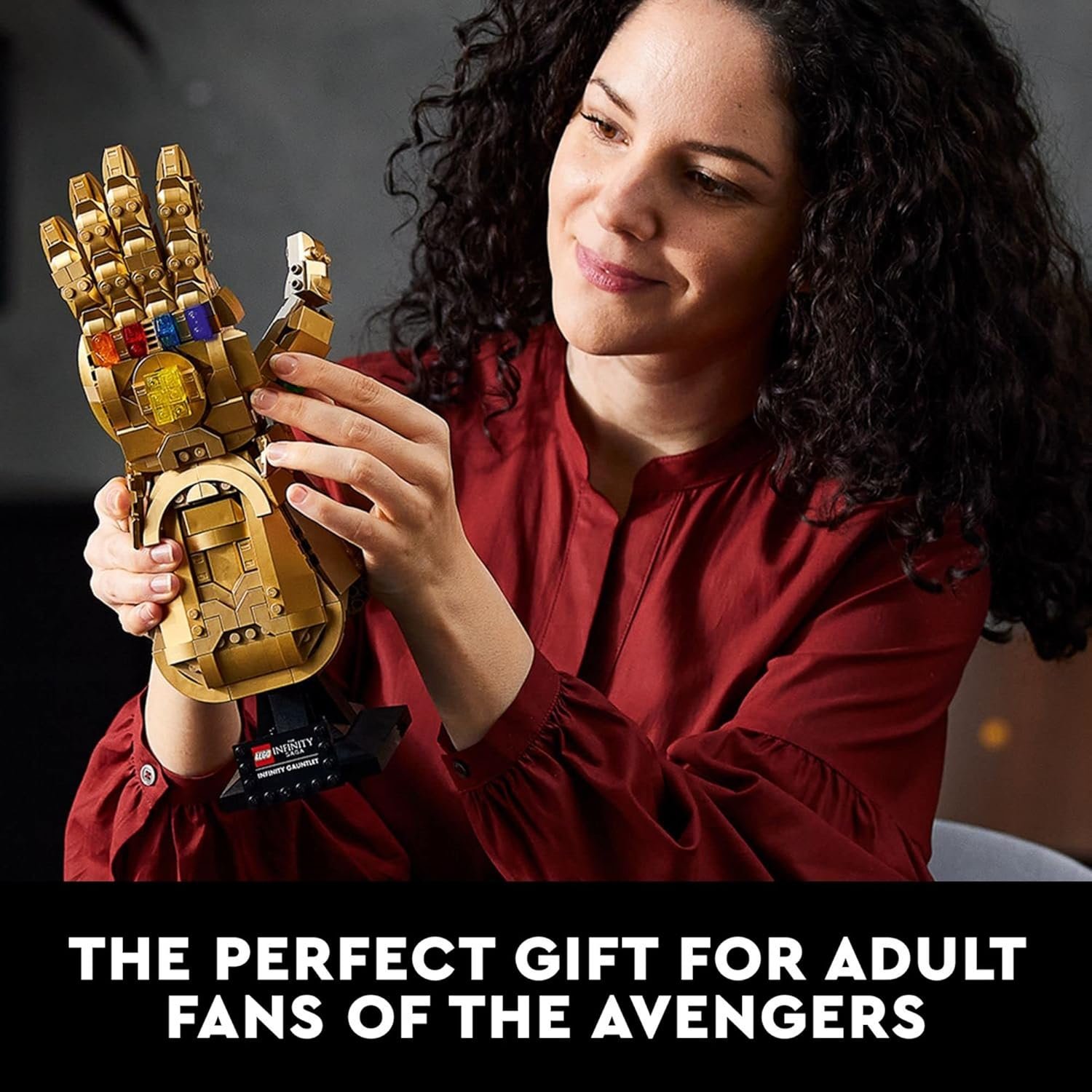 LEGO Marvel Infinity Gauntlet Set 76191 Collectible Thanos Glove with Infinity Stones Building Set Avengers Gift Idea for Adults and Teens Model Kits for Decoration and Display.jpg
