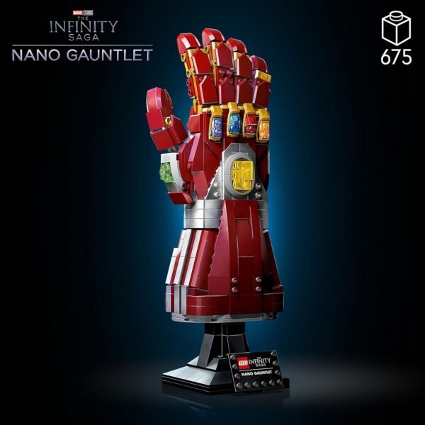 LEGO Marvel Nano Gauntlet Iron Man Model with Infinity Stones 76223 Avengers Endgame Film Set Collectable Memorabilia Gift Idea for Adults and Teens.jpg