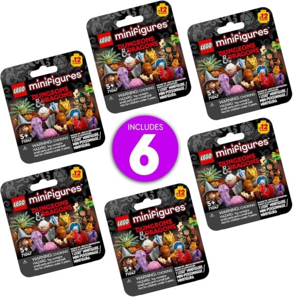 LEGO Minifigures Dungeons Dragons 6 Pack Toy for Boys Girls Ages 5 Collectible Figures for Kids Adult Fans Dungeons Dragons Gift 66765.jpg