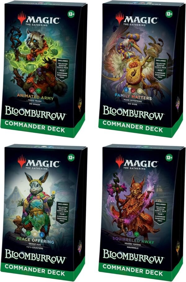 Magic The Gathering Bloomburrow Commander Deck Bundle Includes All.jpg