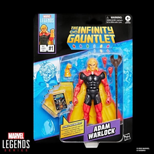 Marvel Legends Series Adam Warlock Infinity Gauntlet Comics Inspired Collectible 6 Inch Scale Action Figure with Character Sized Comic Accessory.jpg