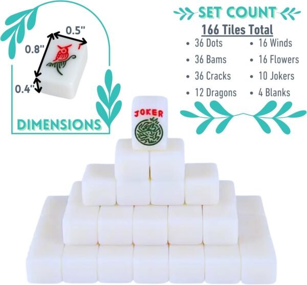 Mini American Mahjong Set for Travel and Fun Small Size 0.8x0.5x0.4 Gift or On The Go Game. Special Edition.jpg