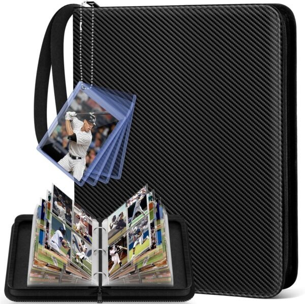 Mlikero 4 Pocket Trading Card Binder with Card Display Design.jpg