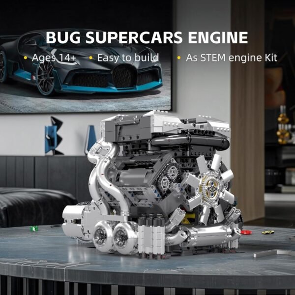 Mould King 10201 W16 Combustion Engine Building Kit for Adults MOC W16 Engine Model Toy for Display STEM Car Engine Building Project for Adult 2024 PCS.jpg