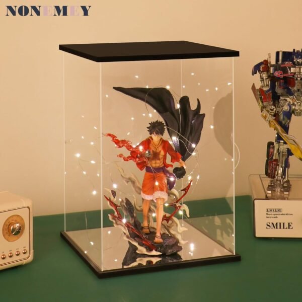 NONEMEY Clear Acrylic Display Case with Two Kind of Lights for 1000 Pop Mart，Dustproof Model Showcase Organizer Box Display Case for Collectibles 21.2x21.2x30.7inch54x54x78cm.jpg