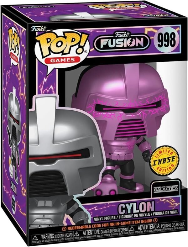 POP Funko Fusion Battlestar Galactica Cylon Limited Edition Chase Vinyl Figure Bundled with Compatible Box Protector Case Multicolored 3.75 inches.jpg