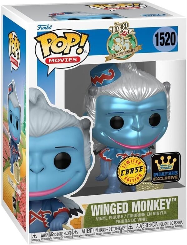 POP Movies The Wizard of Oz 85th Anniversary Winged Monkey Specialty Series Limited Edition Chase Funko Vinyl Figure Bundled with Compatible Box Protector Case Multicolor 3.75.jpg
