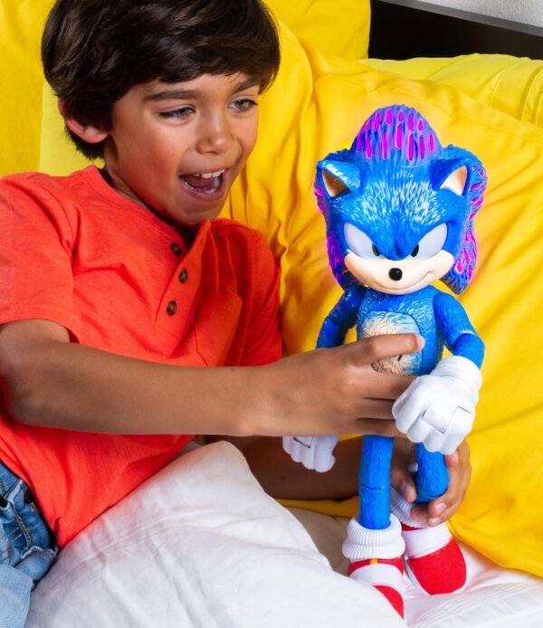 Sonic The Hedgehog 3 Ultimate Talking Sonic 12 Inch Figure Features 30 Iconic and Humorous Phrases and Sounds from The Movies Light Up Eyes and Quills.jpg