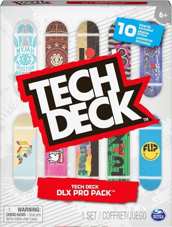 Tech Deck DLX Pro 10 Pack of Collectible Fingerboards for Skate Lovers Kids Toy for Ages 6 and up.jpg