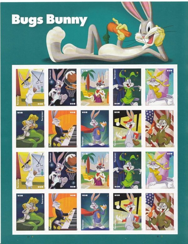 US Forever Postage Stamps Celebrating Bugs Bunny His Marvelous.jpg