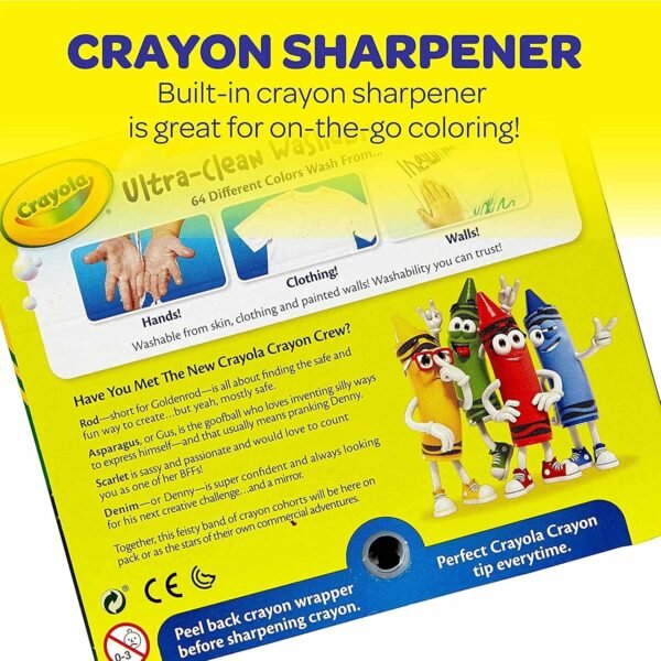 1743744256 Crayola Washable Crayons for Kids 64ct 2 Boxes Bulk Crayons for Toddlers Coloring Book Crayon Set Easter Basket Essentials Kids Art Supplies Amazon Exclusive.jpg