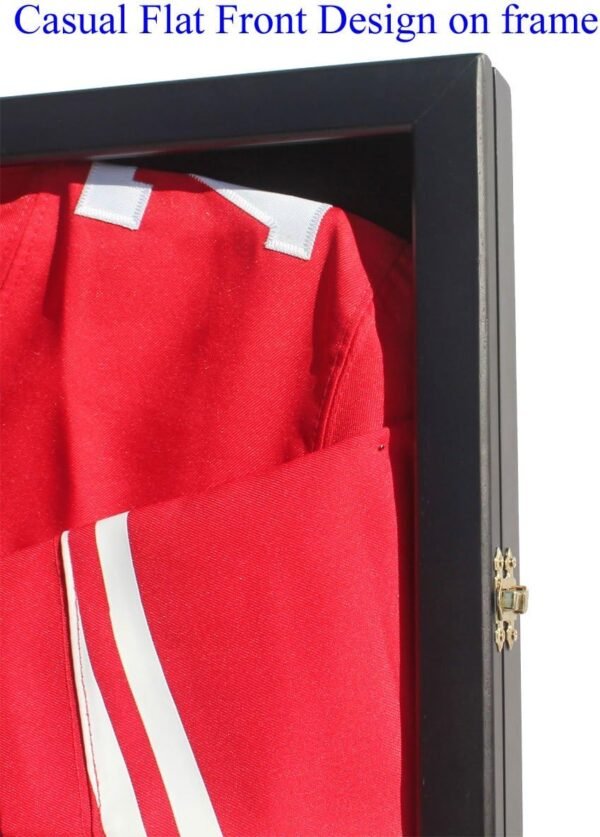 1743794652 Jersey Display Frame Case Large Frames Shadow Box Lockable with UV Protection for Baseball Basketball Football Soccer Hockey Sport Shirt Black Finish.jpg