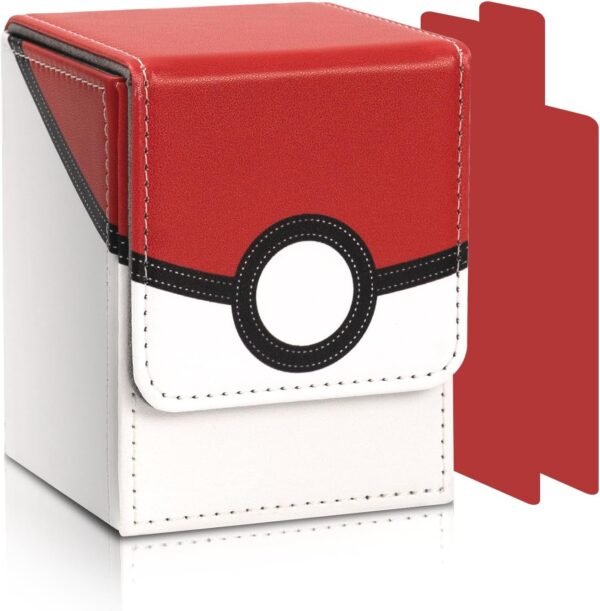 1743805452 Collectible Trading Card Cases Card Deck Box Storage Box Case Magnetic Deck Box Card Holder ，Can hold around 100 cards Black Yellow White.jpg