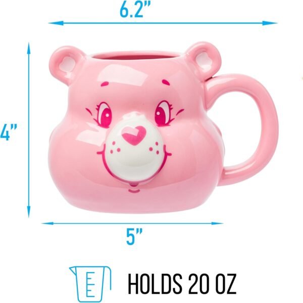1744046653 Silver Buffalo Care Bears Ceramic 3D Sculpted Mug Featuring Cheer Bear 20 Ounces.jpg