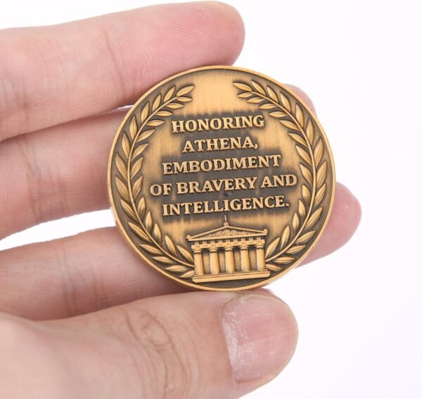 1744291456 Athena Commemorative Coin Symbol of Greek Wisdom and Courage Collectible with Acrylic Display Case or Decorative Piece（Single Coin.jpg